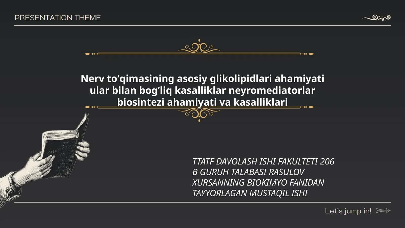 Nerv toʻqimasining asosiy glikolipidlari ahamiyati