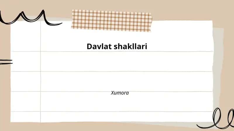Davlat shaklari