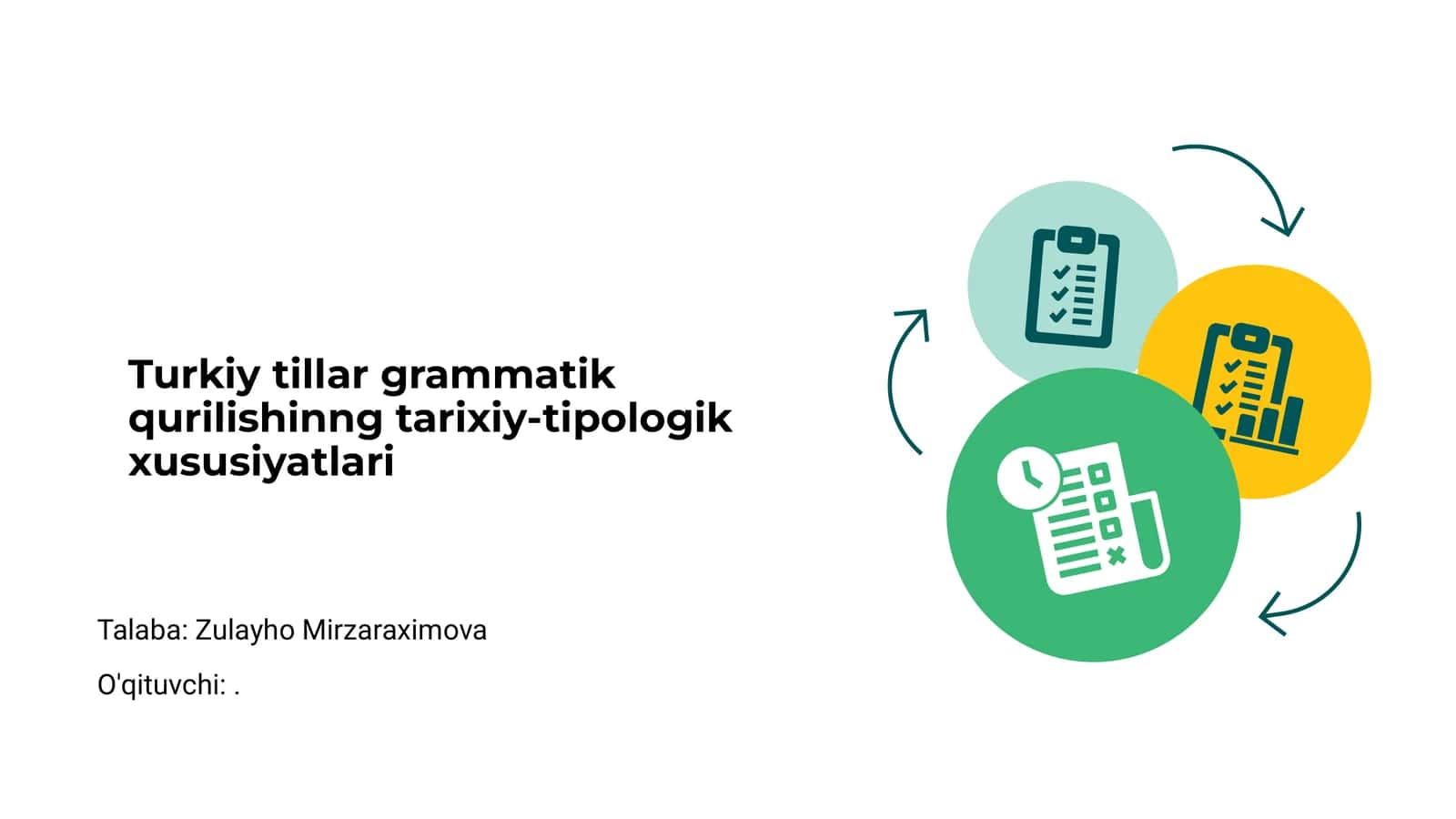 Turkiy tillar grammatik qurilishinng tarixiy-tipologik xususiyatlari