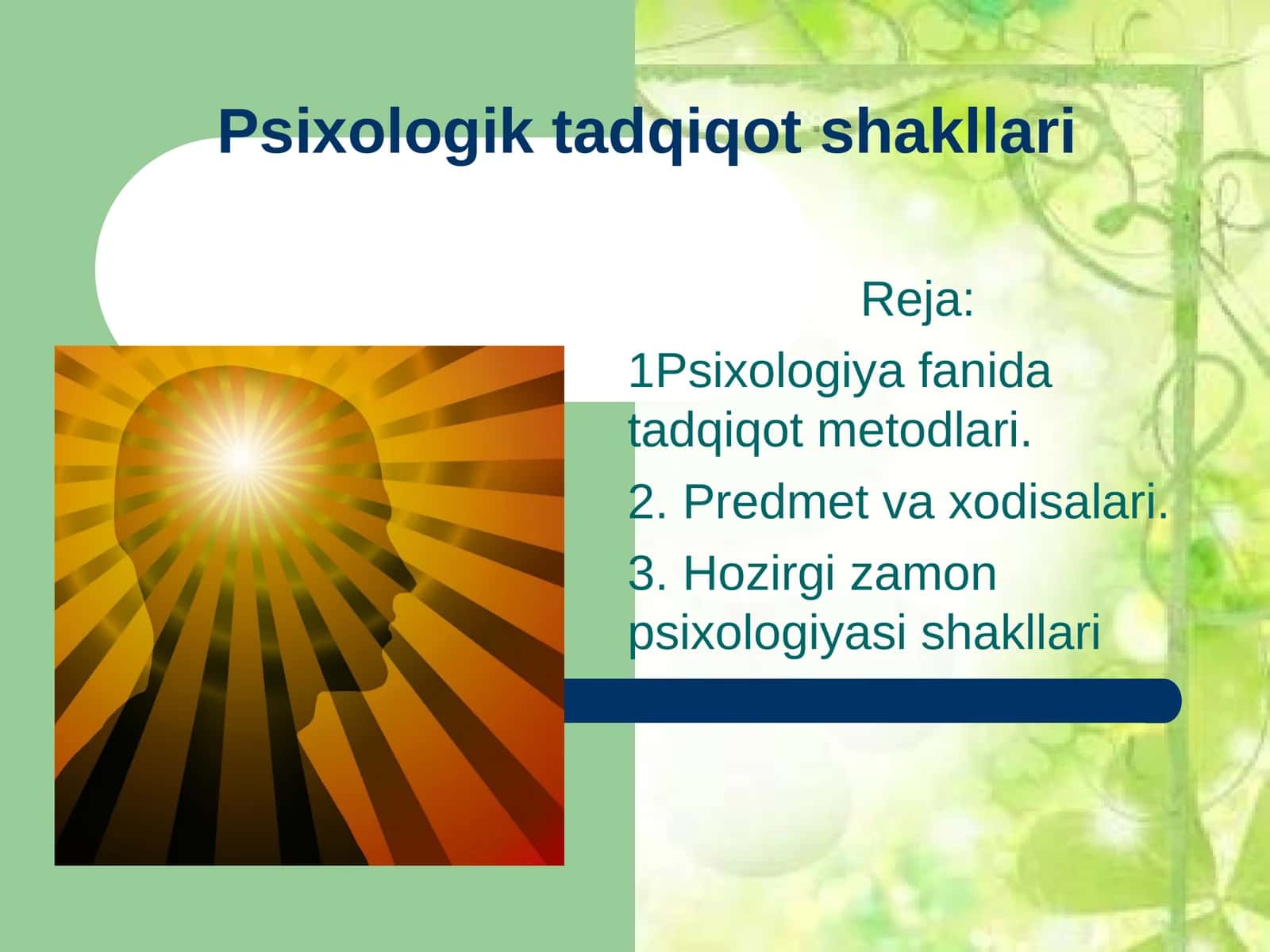 Psixologik tadqiqot shakllari