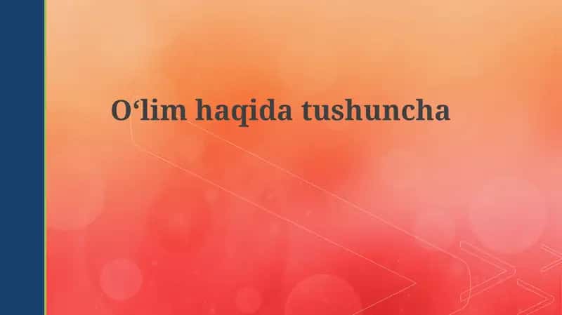 Oʻlimhaqidatushuncha