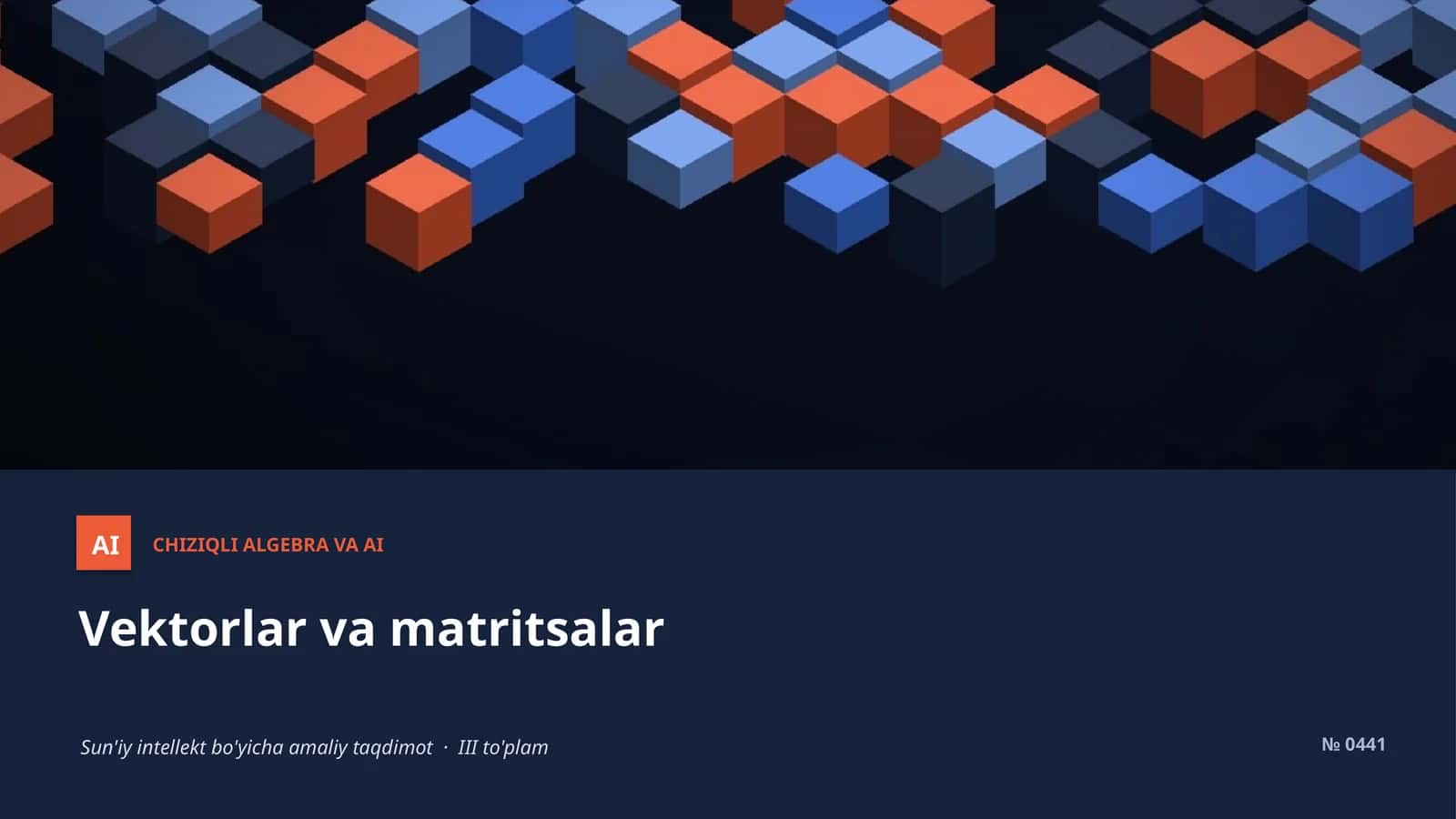 Chiziqiy algebra va AI