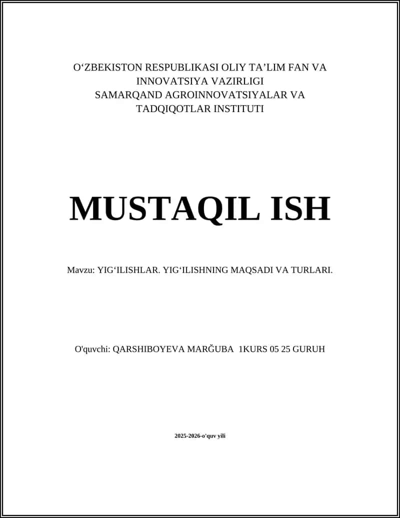 Yig‘ilishlar
