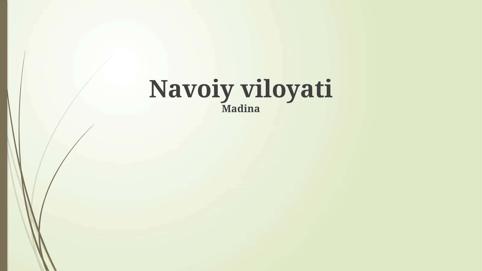 Navoiy viloyati