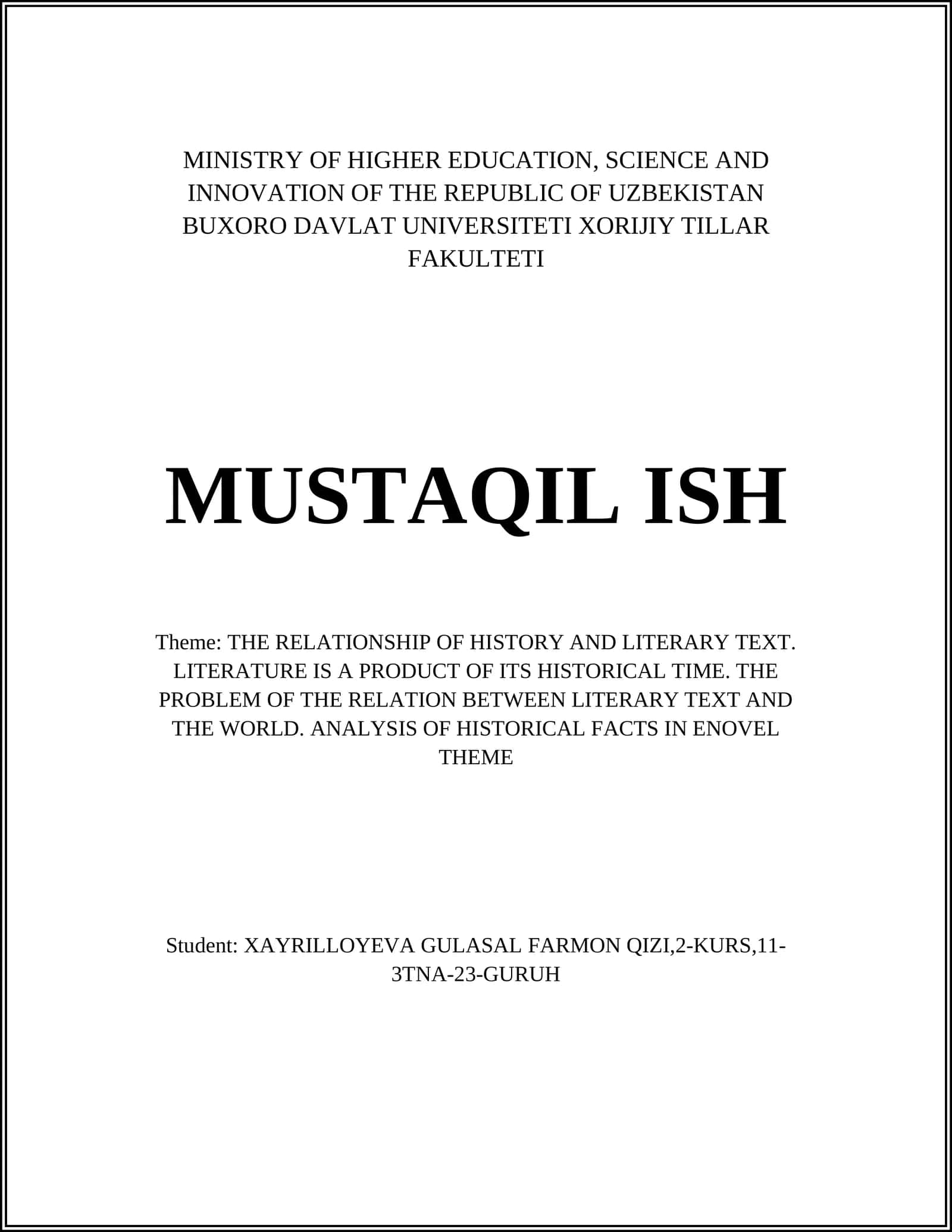 The Influence of Historical Events on Literary Themes