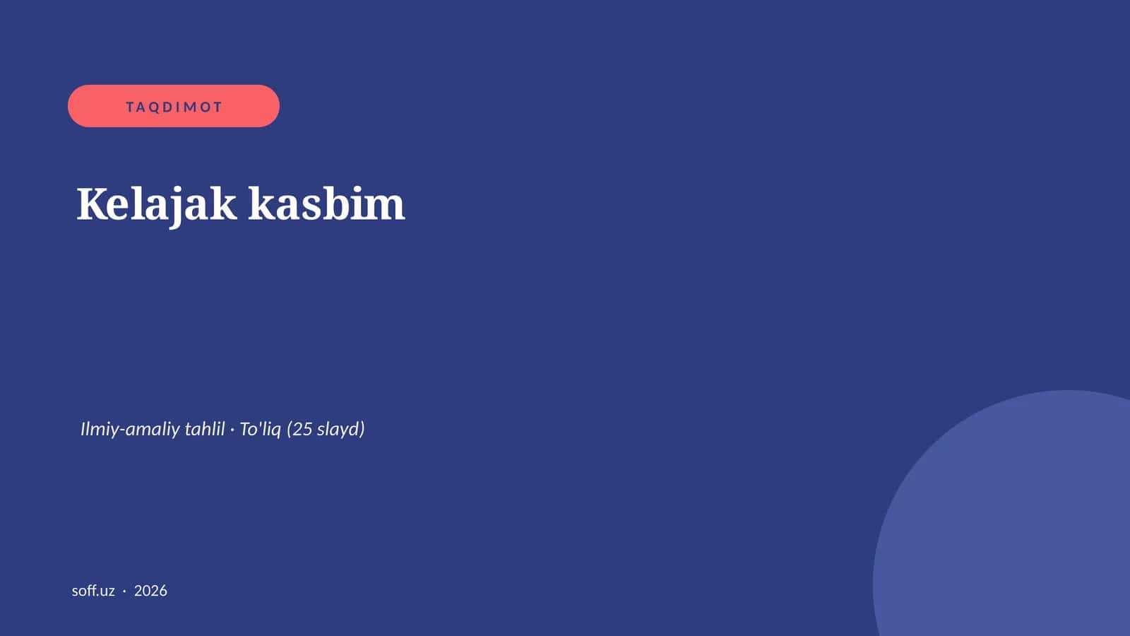 Kelajak kasbim
