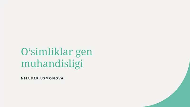 Oʻsimliklar gen muhandisligi