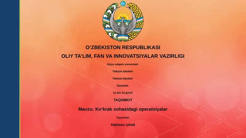 Ko'krak sohasidagi operatsiyalar