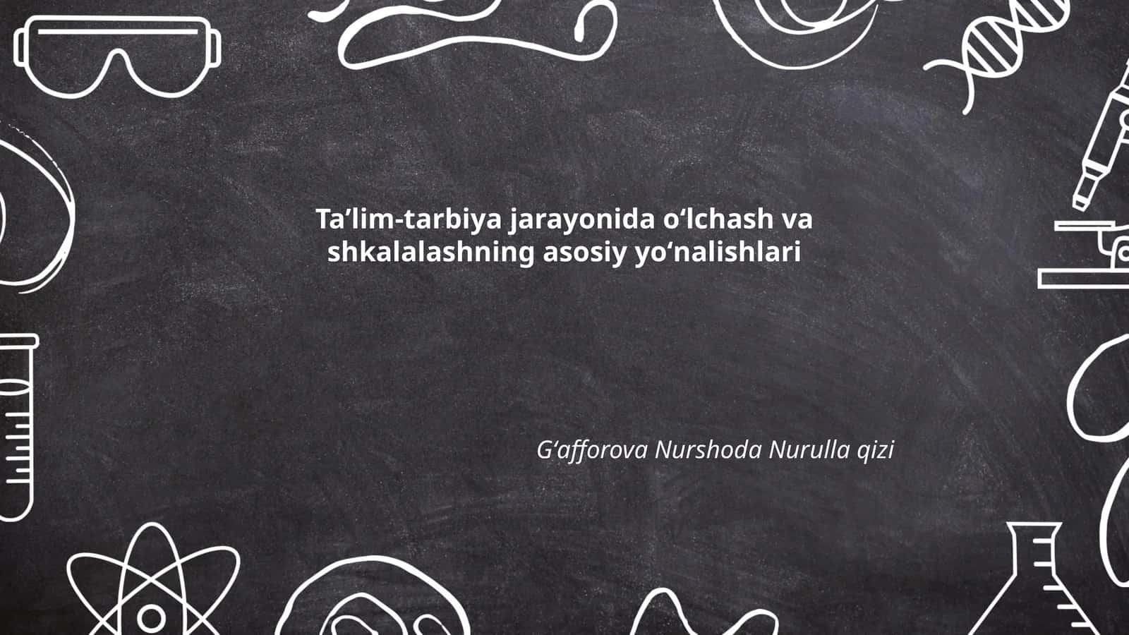 O'quv natijalarini baholash
