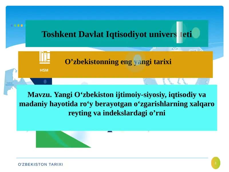 O'zbekistonning eng yangi tarixi