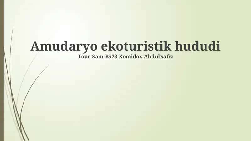 Amudaryo ekoturistik hududi