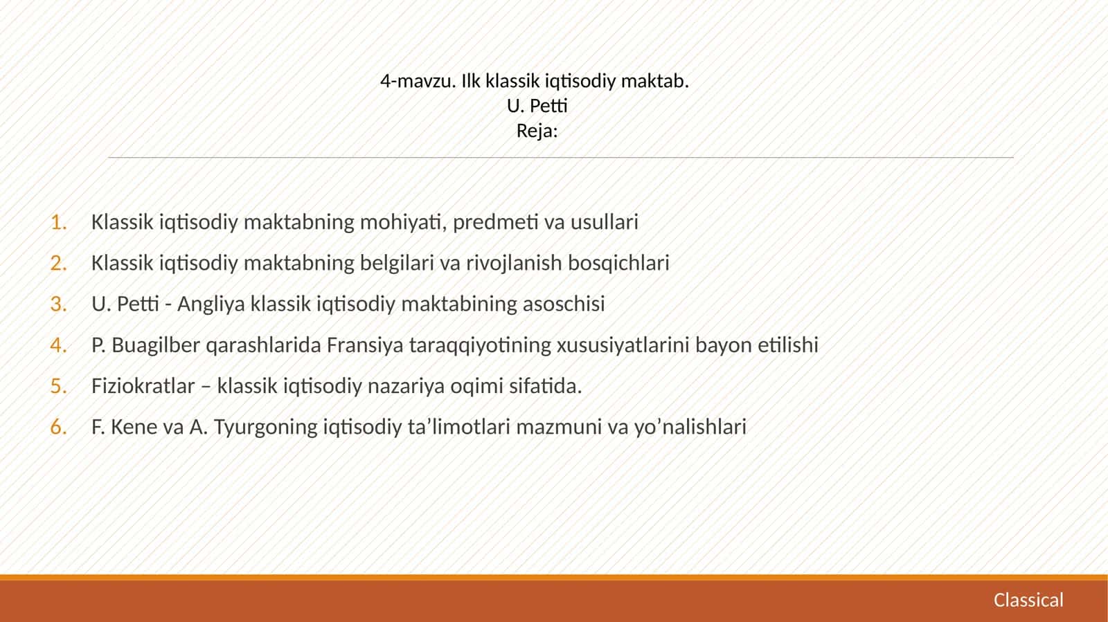 Ilk klassik iqtisodiy maktab