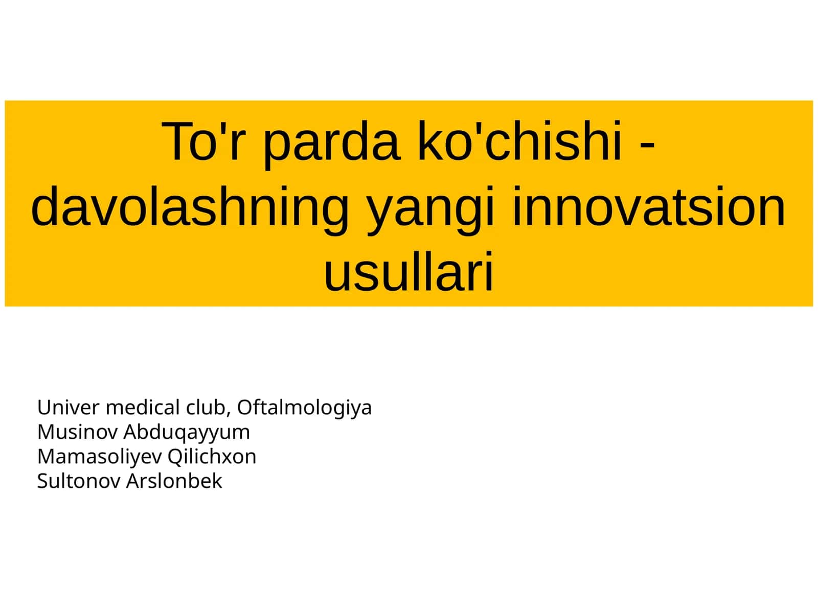 To'rpardako'chishi-davolashningyangiinnovatsionusullari