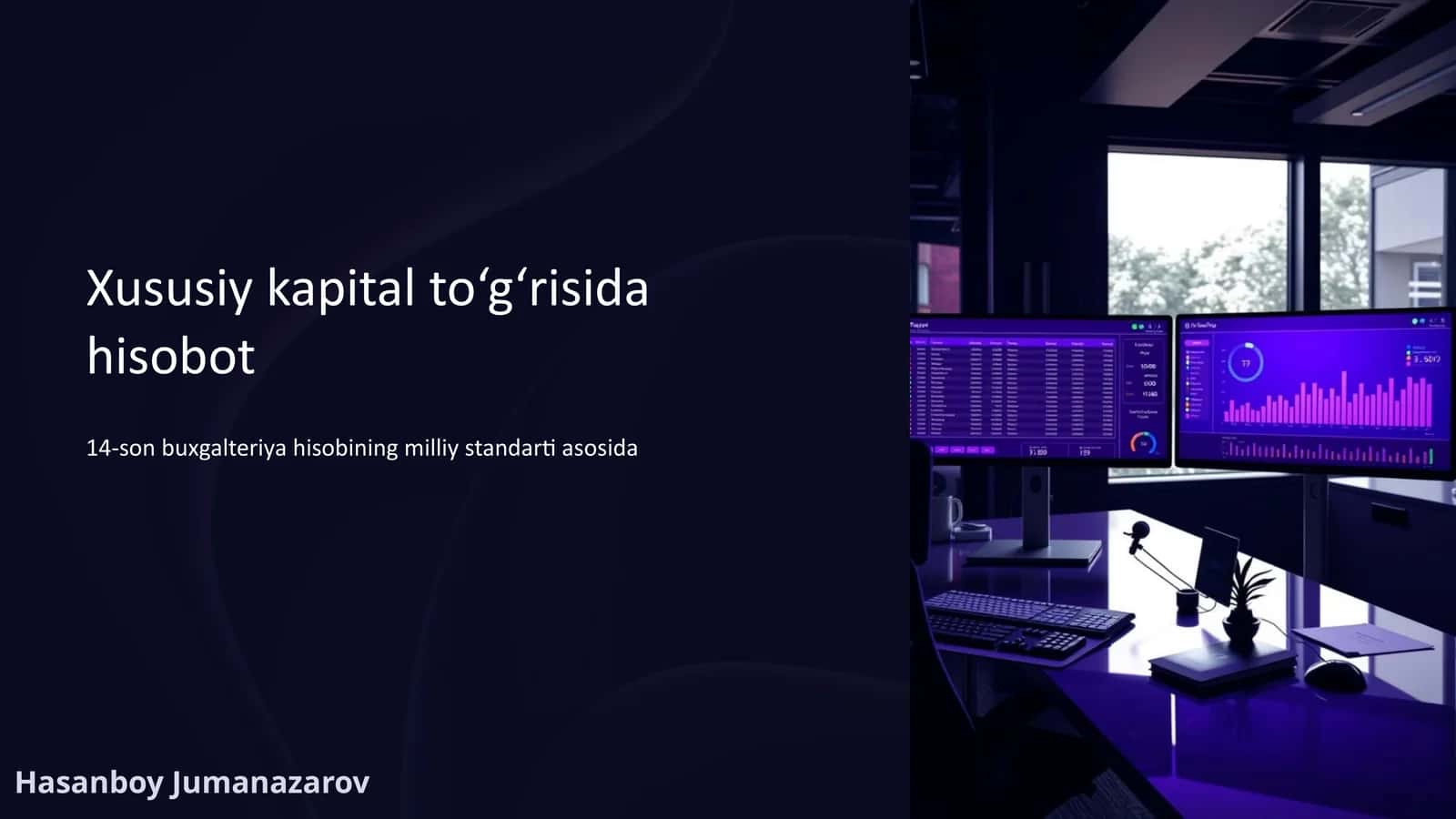 Xususiy kapital to‘g‘risida hisobot