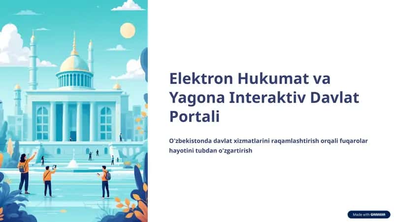 Elektron Hukumat va Yagona Interaktiv Davlat Portali