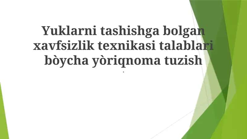 Haydovchilarni Malaka Oshirish va Tayyorlash