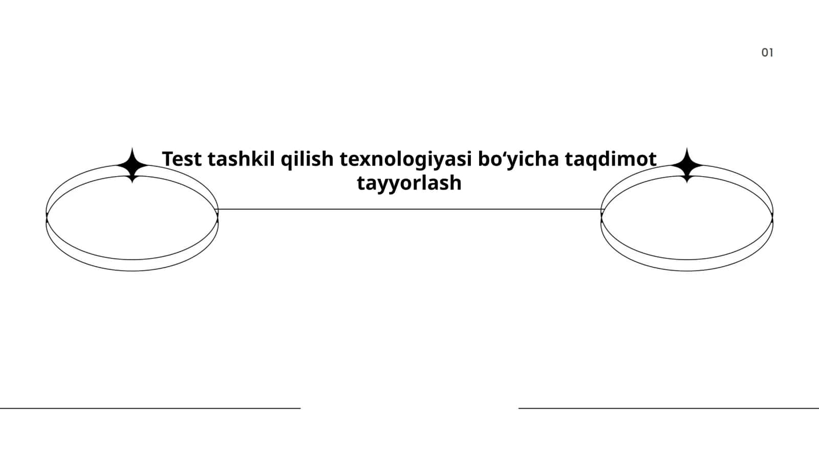 Test tashkil qilish texnologiyasi boʻyicha taqdimot tayyorlash