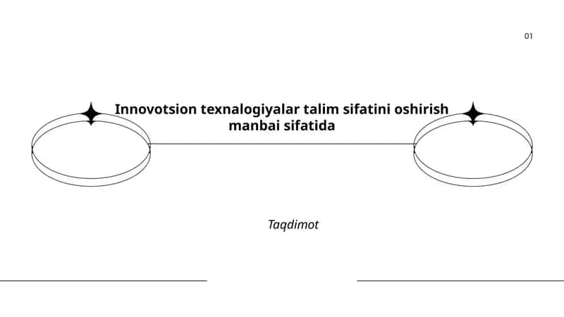 Innovatsion texnologiyalar ta'lim sifati zamonaviy konsepsiyasida
