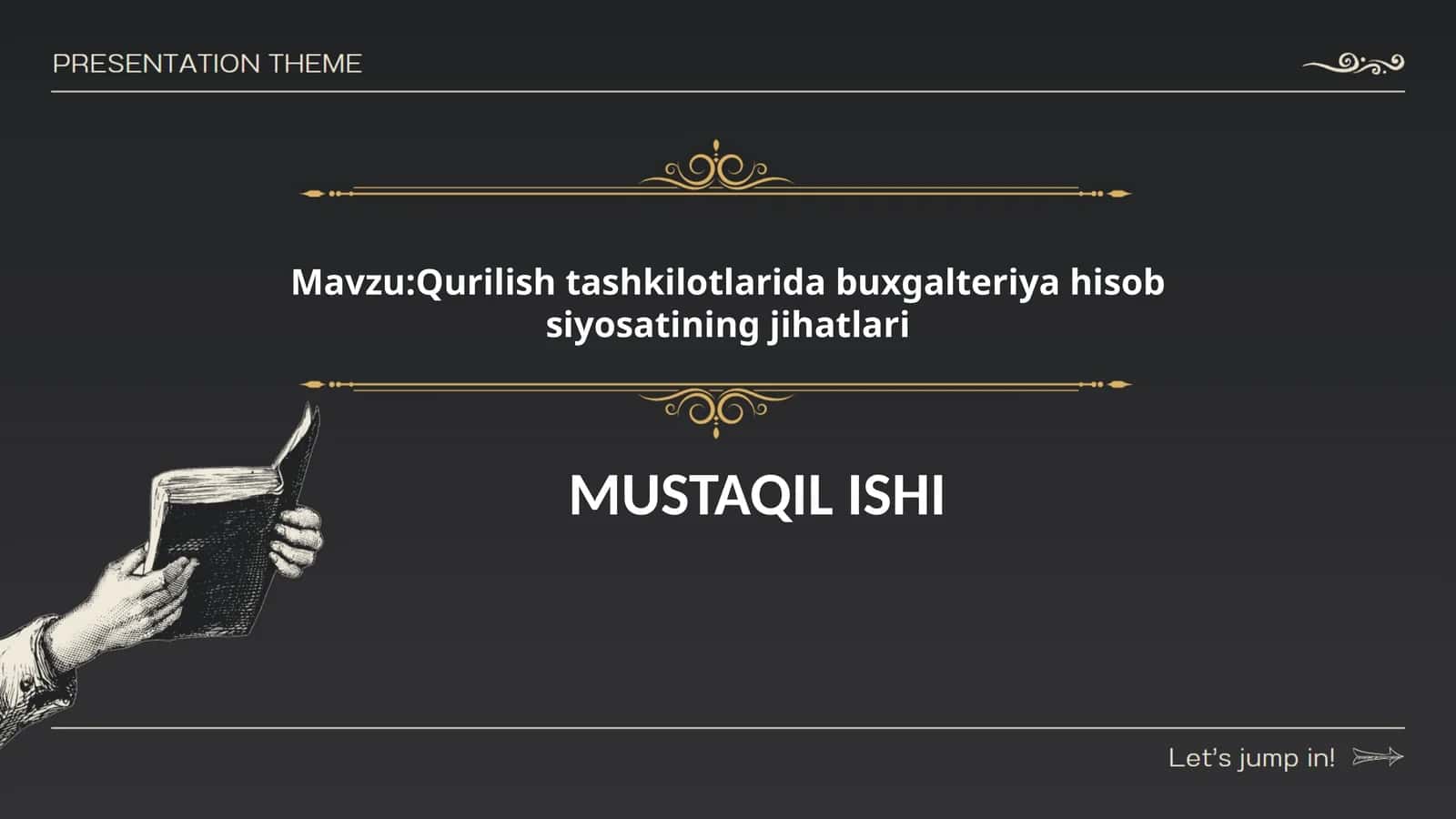 Qurilish tashkilotlarida buxgalteriya hisob siyosatining jihatlari