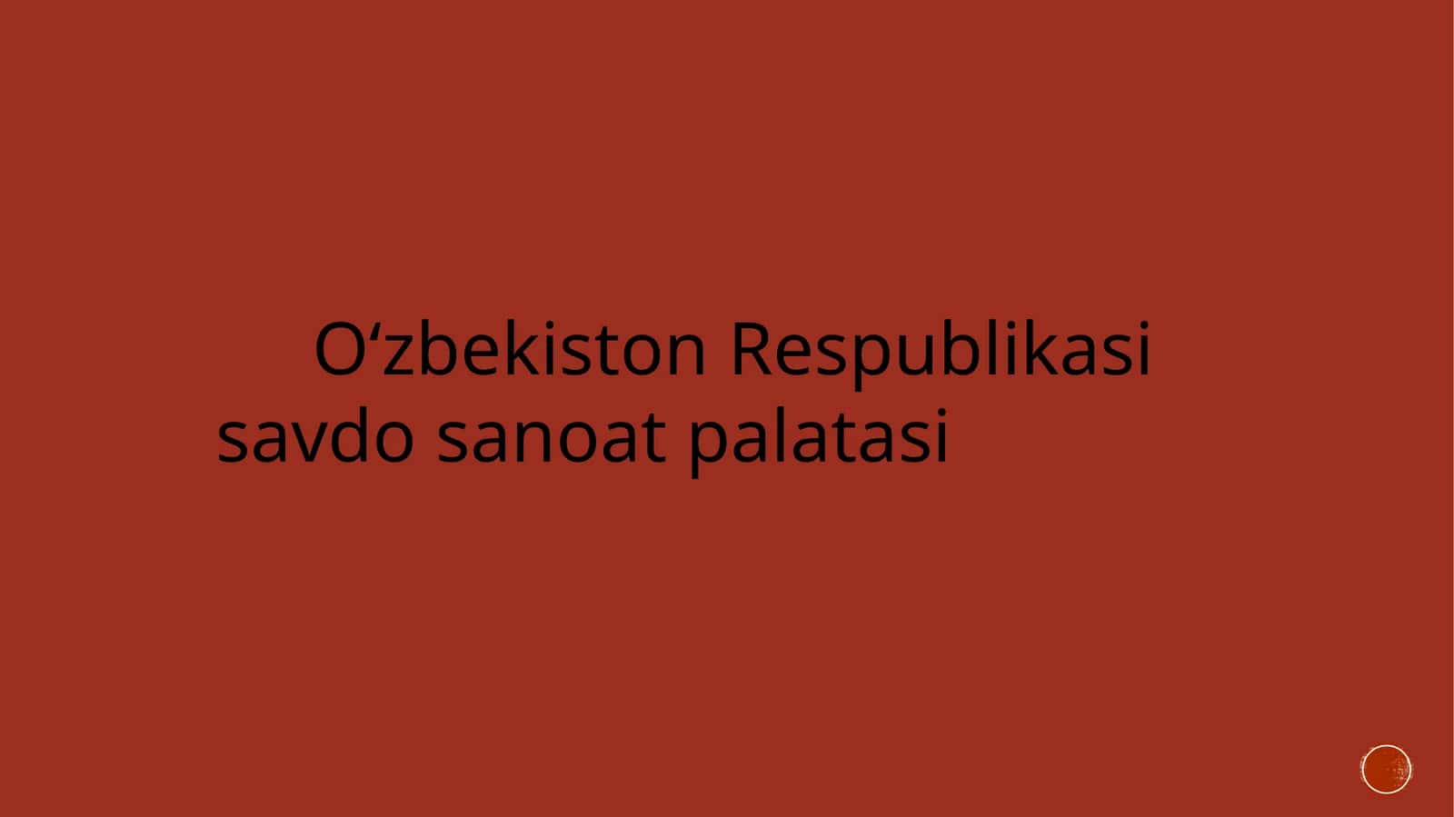 O‘zbekiston Respublikasi Savdo-sanoat palatasi
