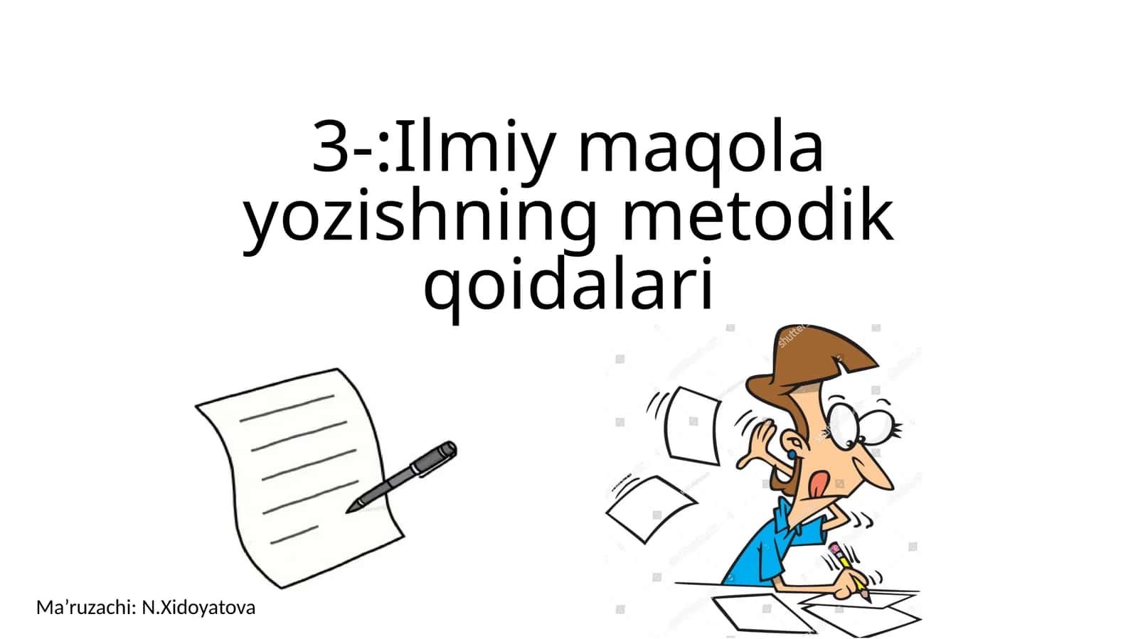 Ilmiy maqola yozishning metodik qoidalari