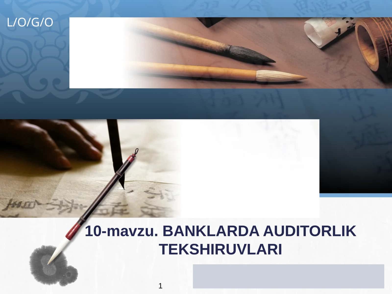 Banklarda auditorlik tekshiruvlari bo‘yicha buxgalteriya hisobi