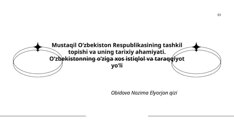 Oʻzbekiston Respublikasining Mustaqil tashkili va uning tarixiy ahamiyati