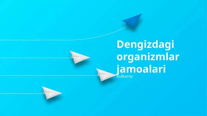 Dengizdagi organizmlar jamoalari