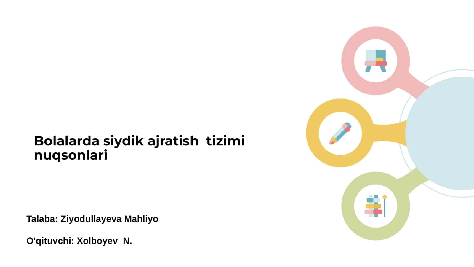 Bolalarda siydik ajratish tizimi nuqsonlari