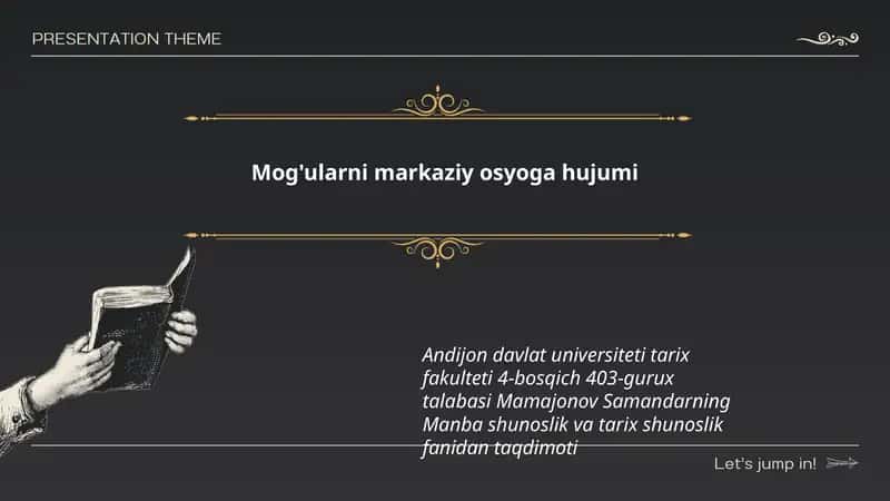 Mog'ularni markaziy osyoga hujumi