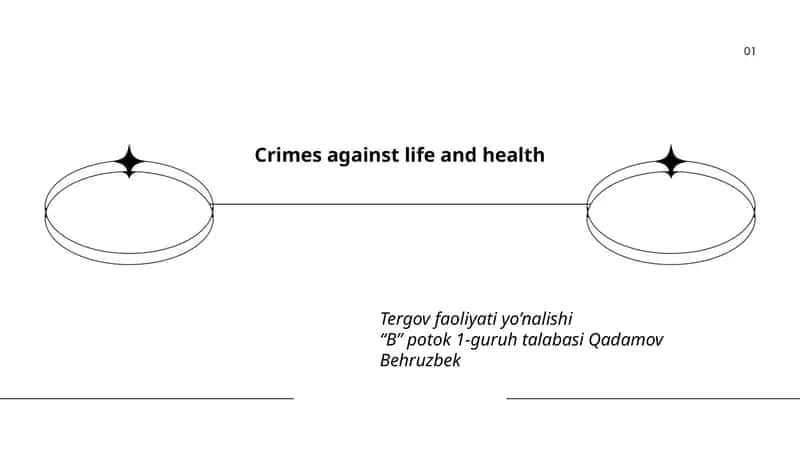 Crimes against life and health