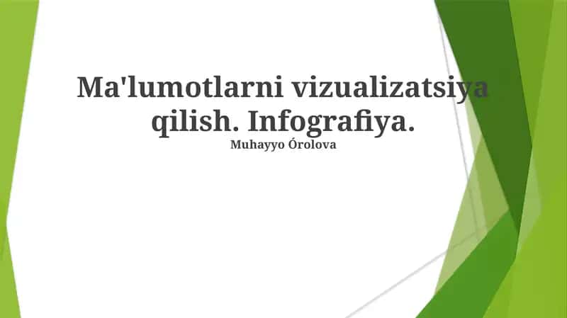 Infografika Turlari va Ularning Qo'llanilishi