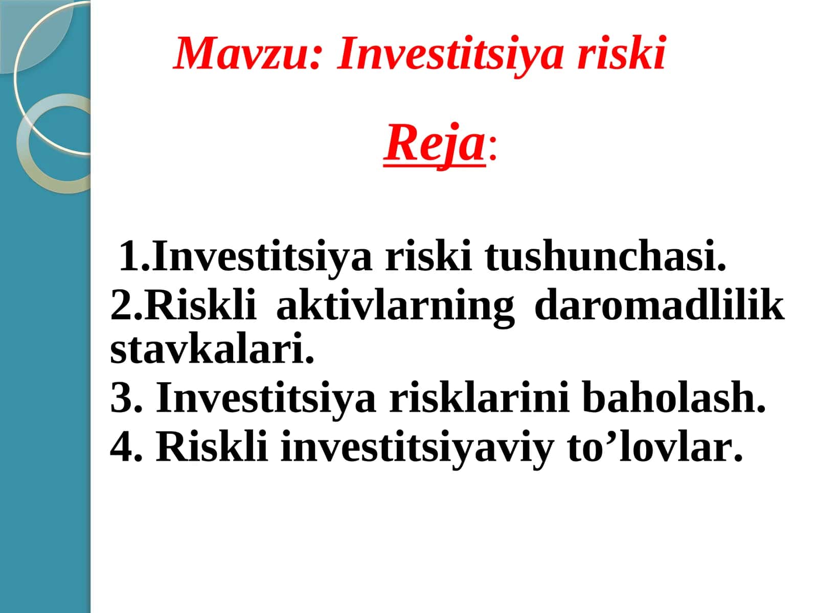 Investitsiya riski