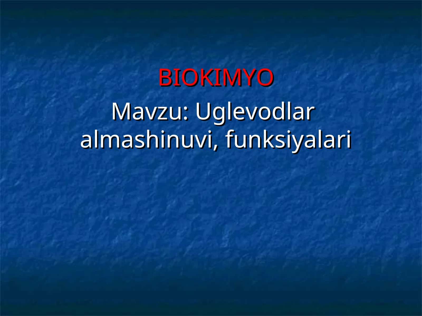 BIOKIMYO