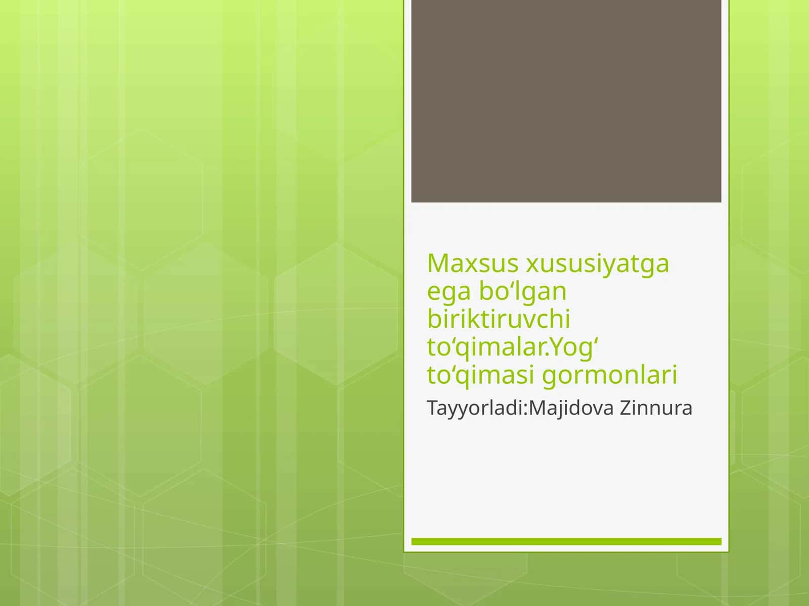Yog'to'qimasi (adipoz to'qima)