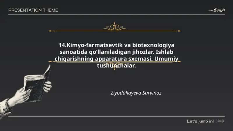 Reaktorlar va ularning turlari (kimyoviy va bioreaktorlar)