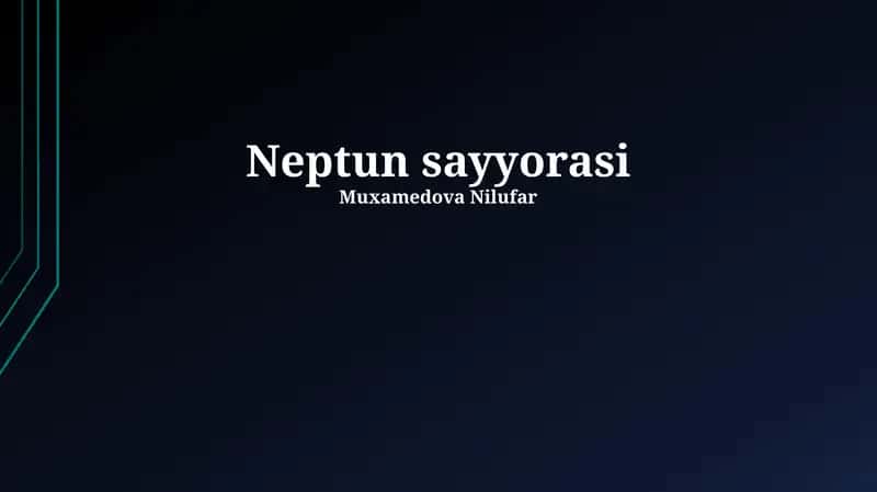Neptun sayyorasi