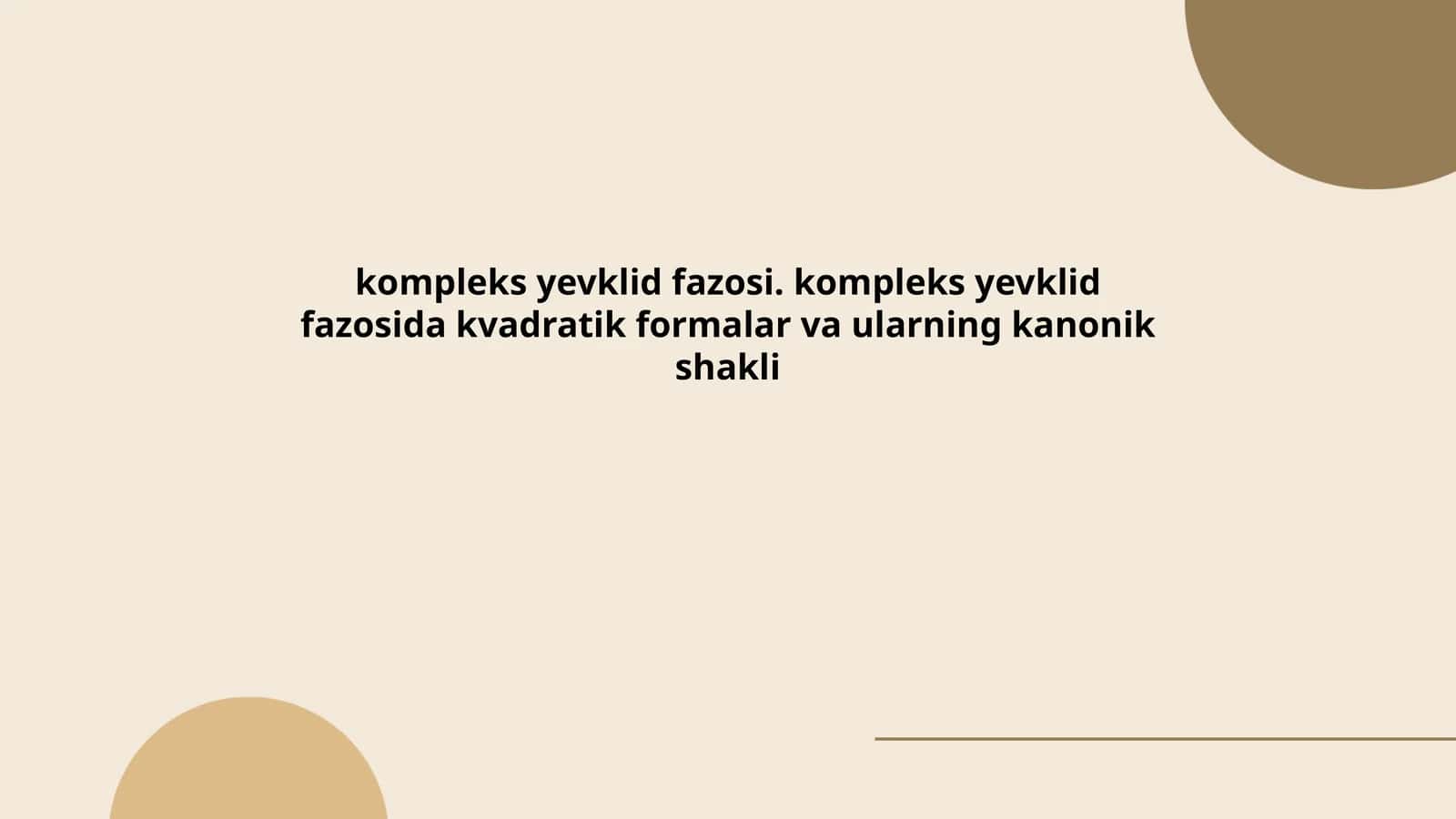 Kompleks Yevklid Fazosi