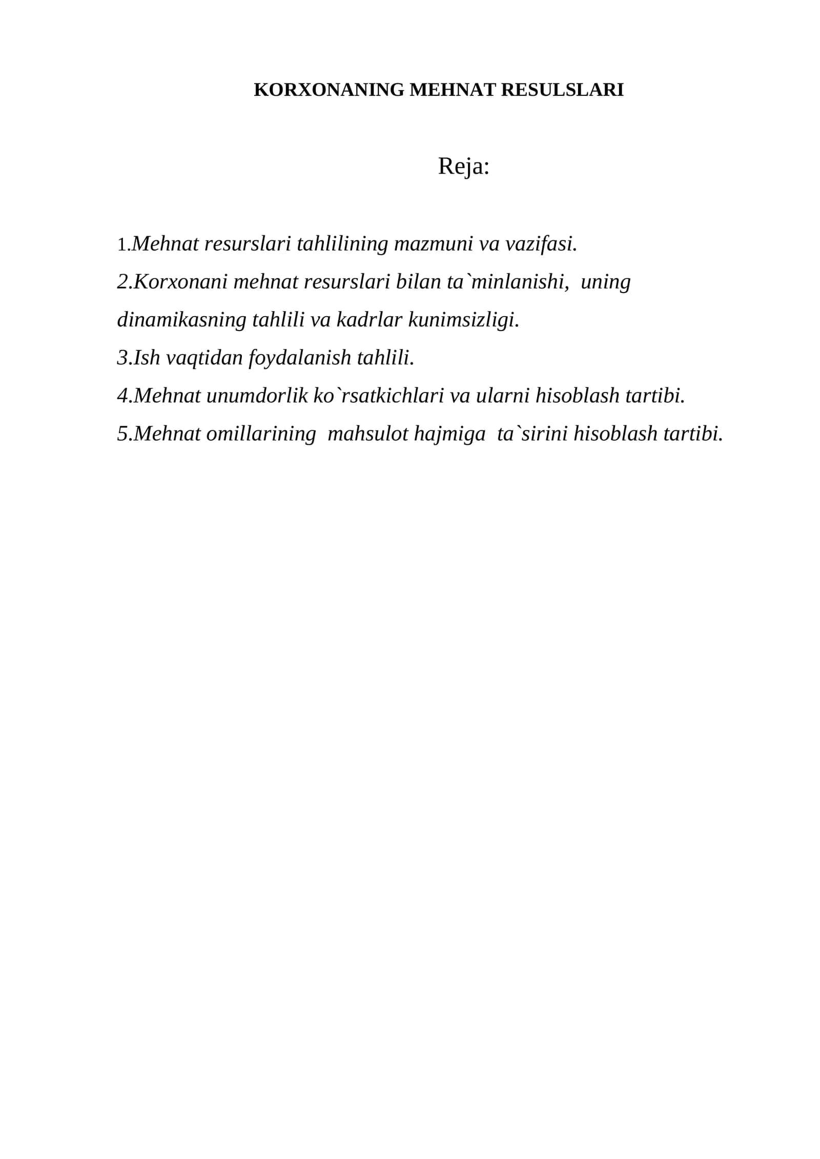 KORXONANING MEHNAT RESULSLARI