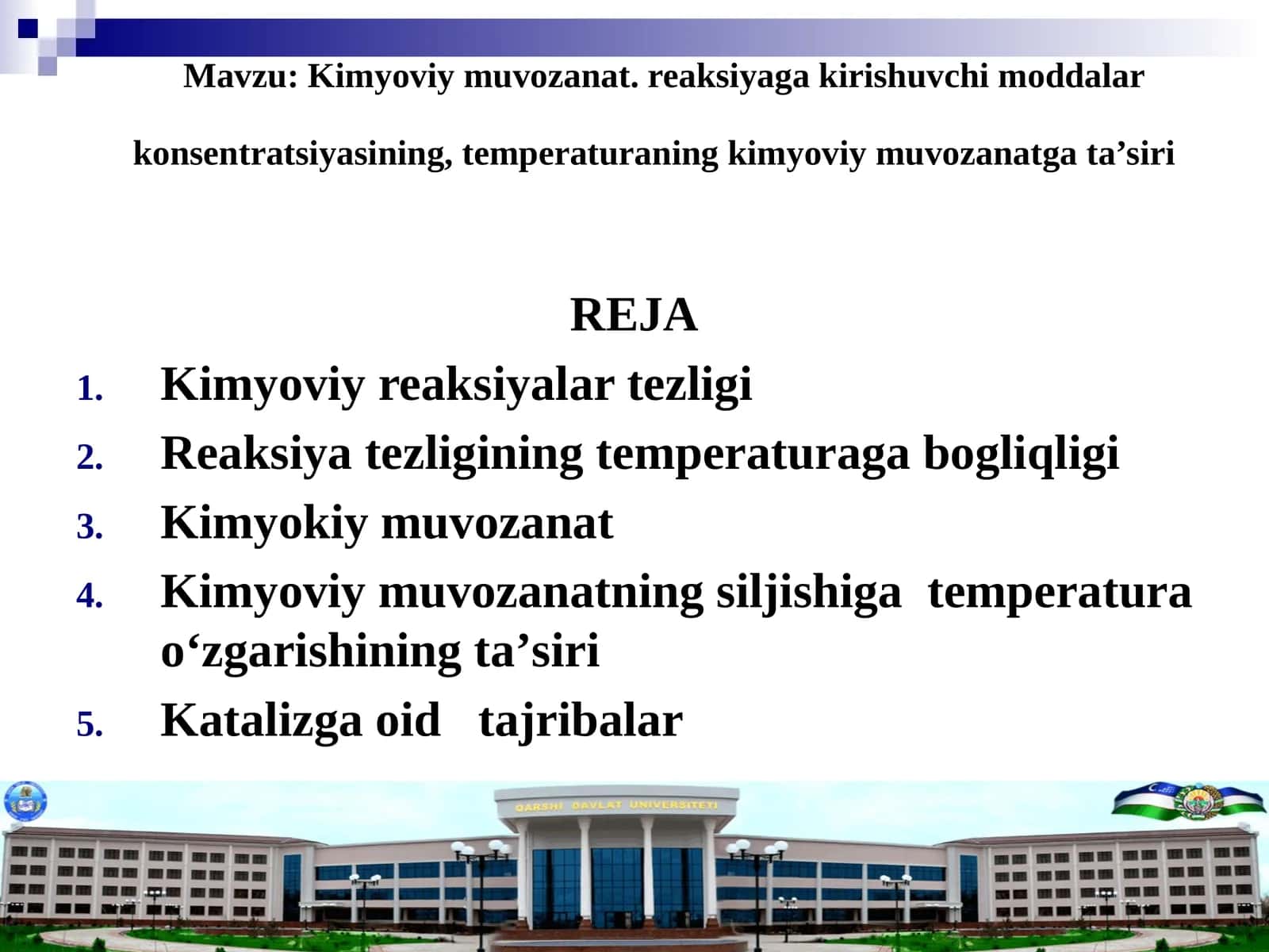 Kimyoviy reaksiyalar tezligi