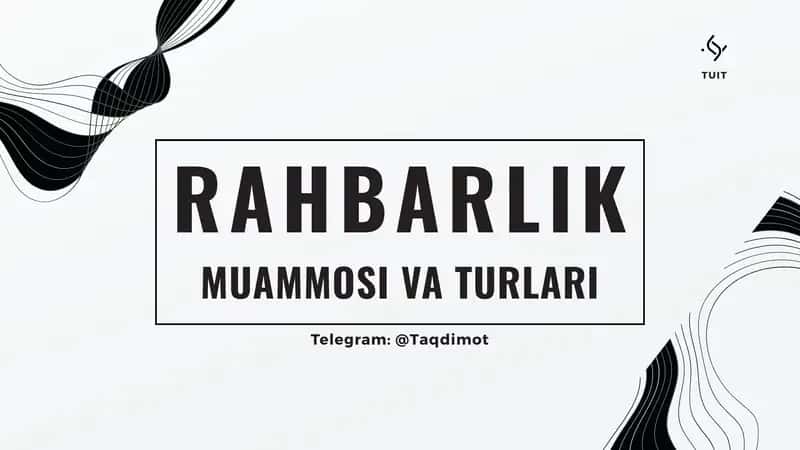 Rahbarlik