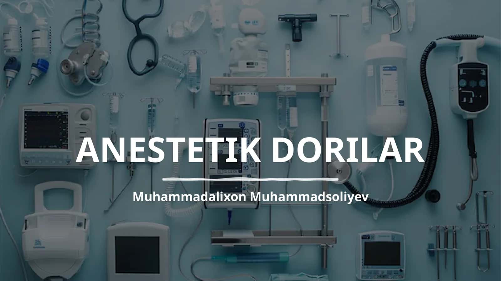 ANESTETIK DORILAR