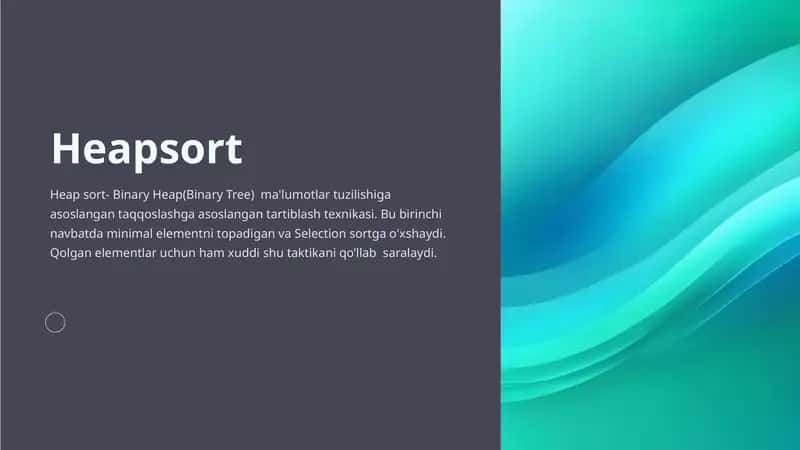Heap sort
