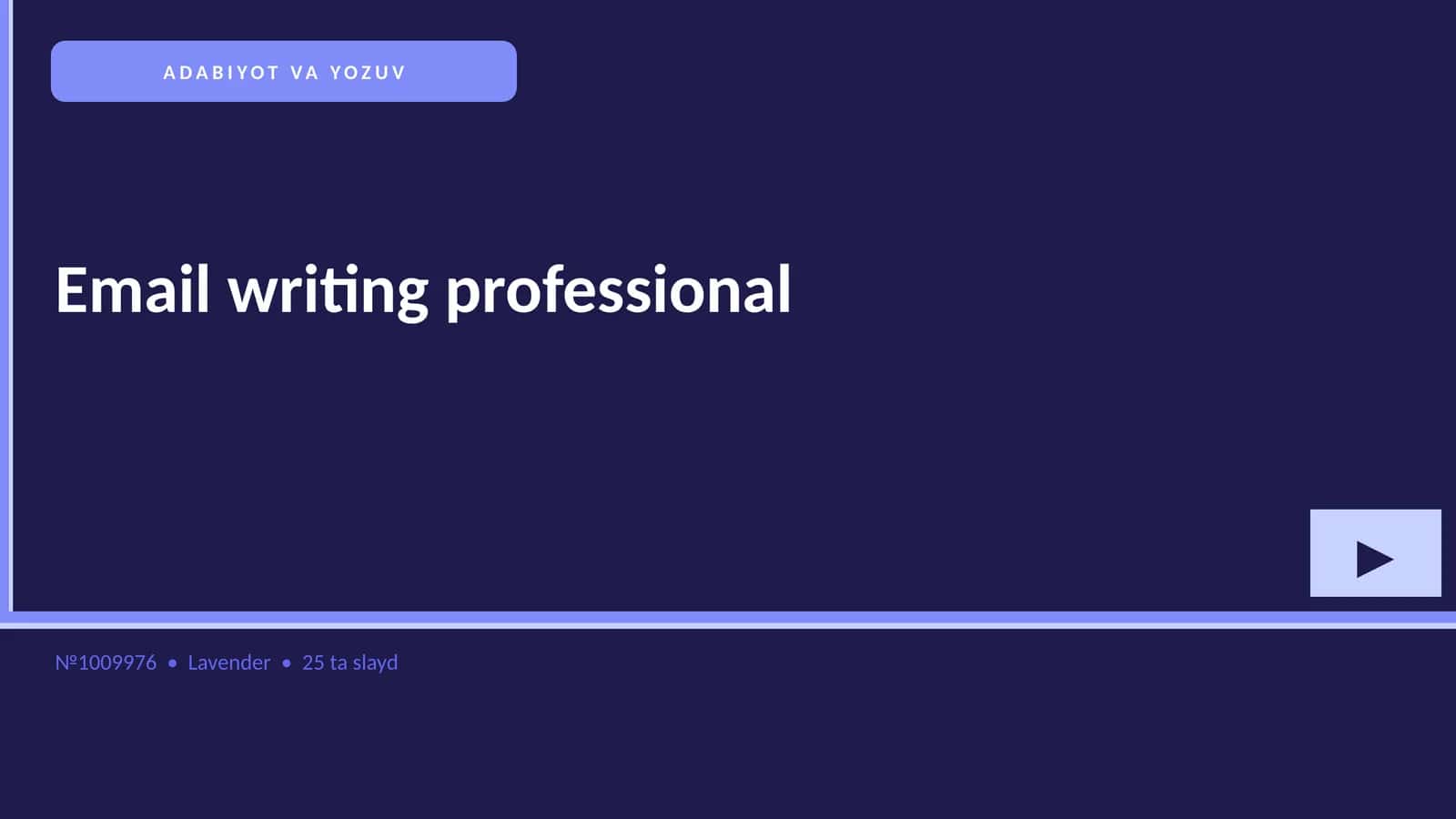 Email writing professional