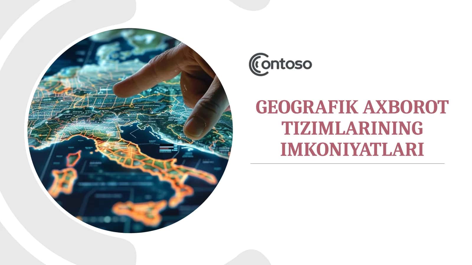 GEOGRAFIK AXBOROT TIZIMLARINING IMKONIYATLARI