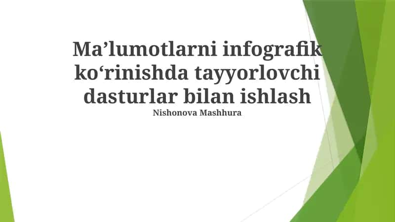 Infografika Dasturlari