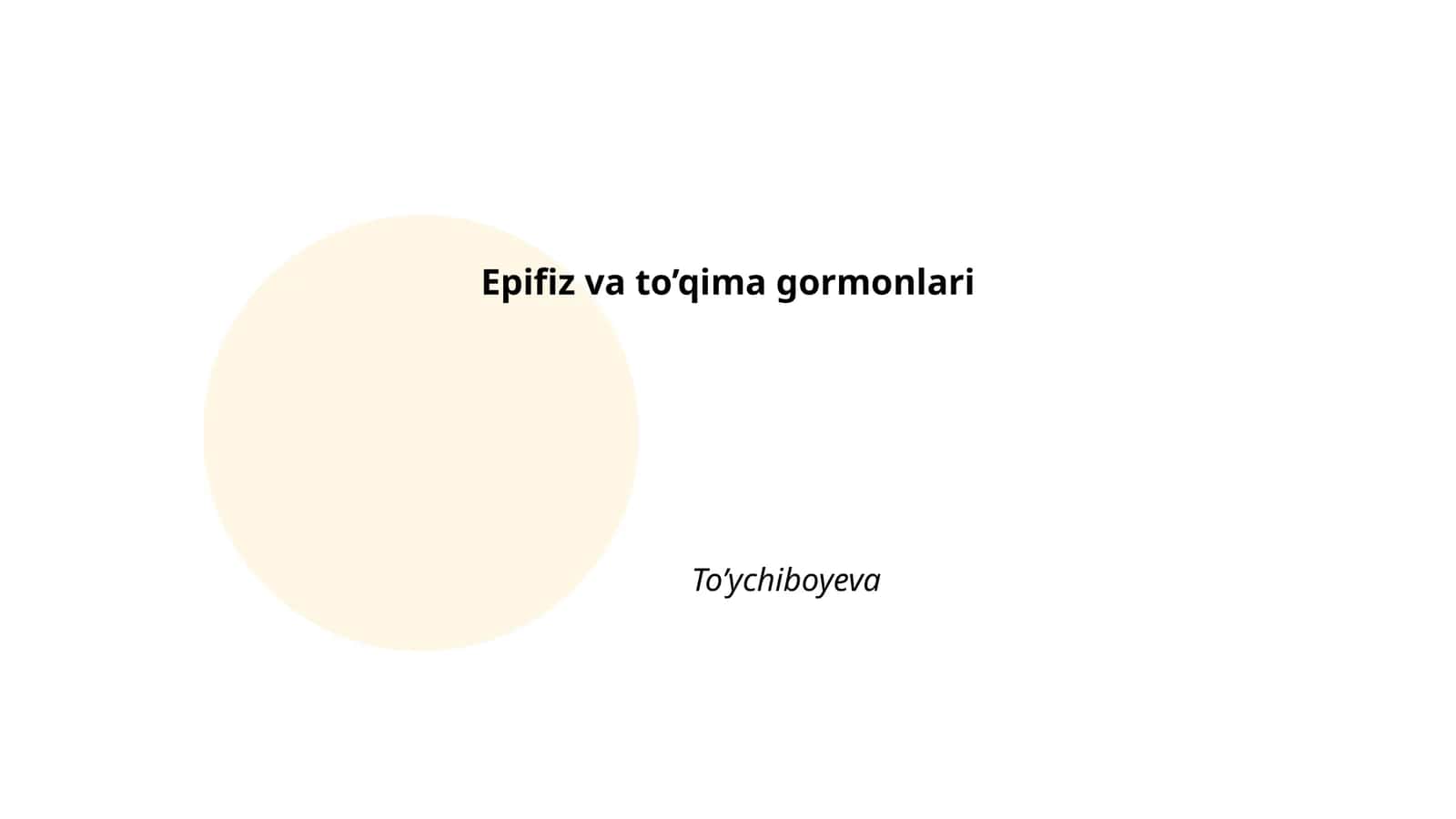 Epifiz va to’qima gormonlari