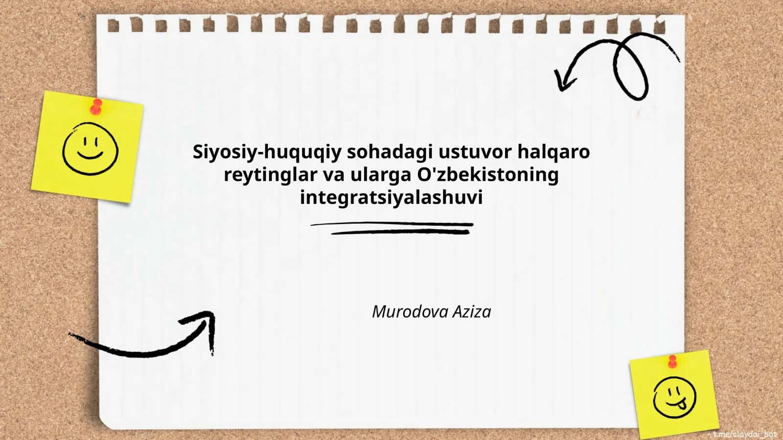 Siyosiy-huquqiy sohadagi ustuvor halqaro reytinglar va ularga O'zbekistoning integratsiyalashuvi