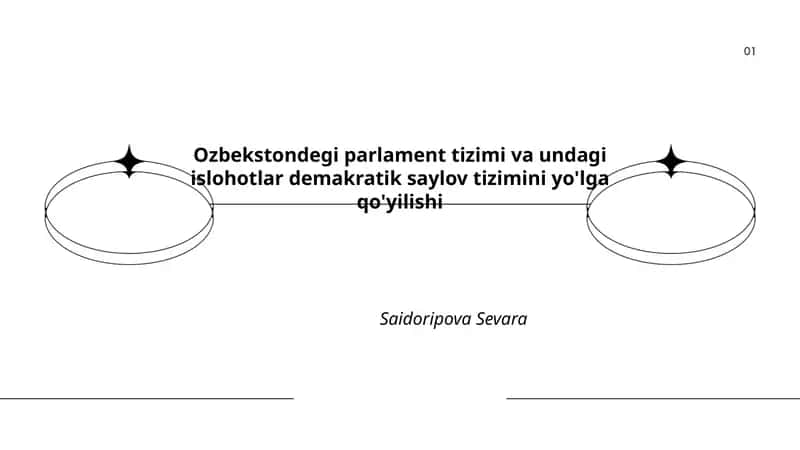 O'zbekistondagi parlament tizimi va undagi islohotlar demokratik saylov tizimini yo'lga qo'yilishi