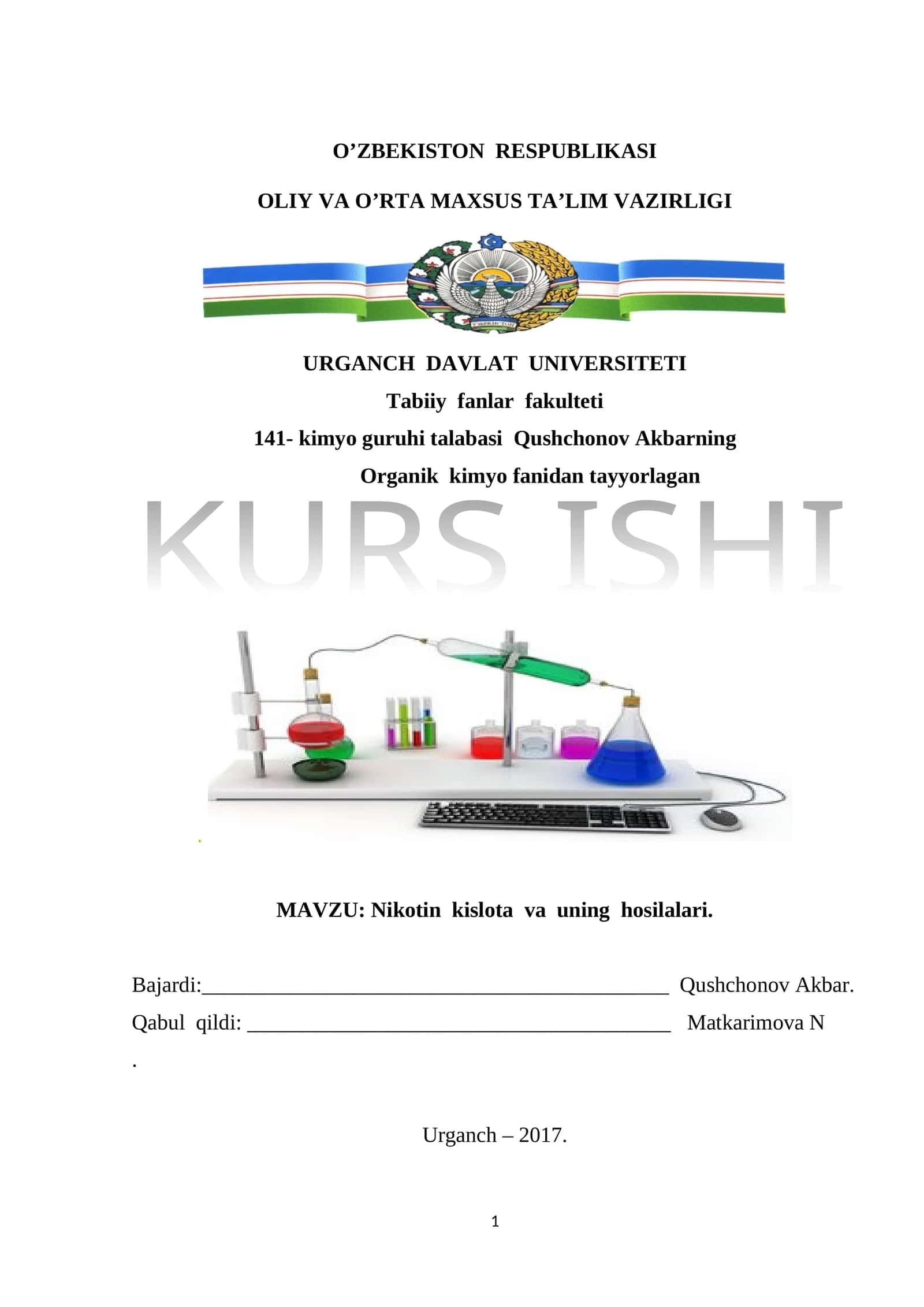 Nikotin kislota va uning hosilalari